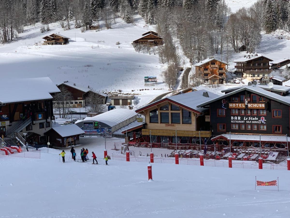 Le Schuss Hotell Châtel Exteriör bild